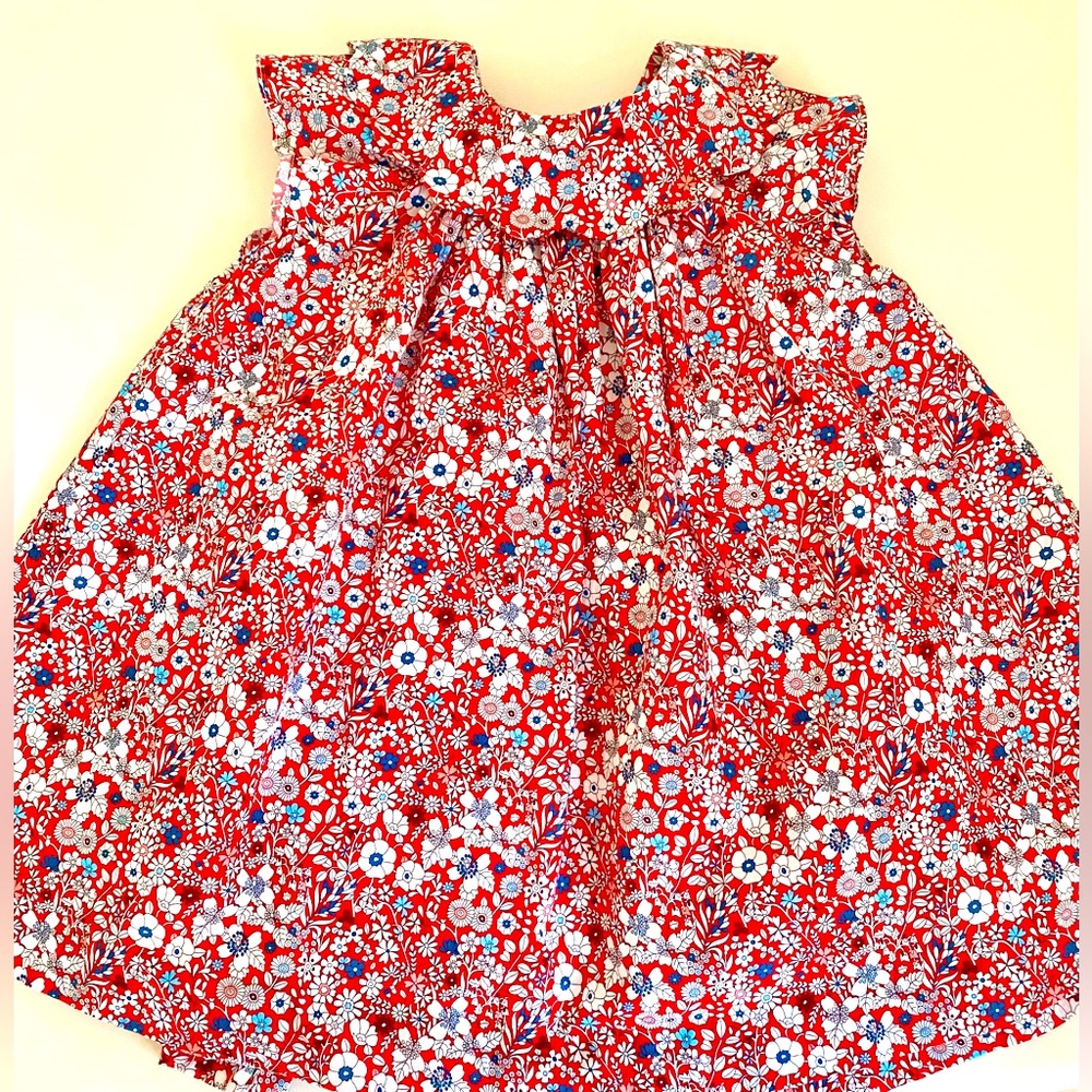 Jacadi dress 18mos Red White and Blue